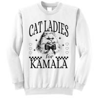 Childless Cat Lady Cat Ladies For Kamala Sweatshirt