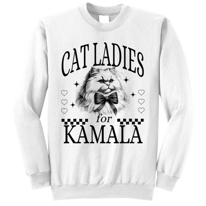 Childless Cat Lady Cat Ladies For Kamala Sweatshirt