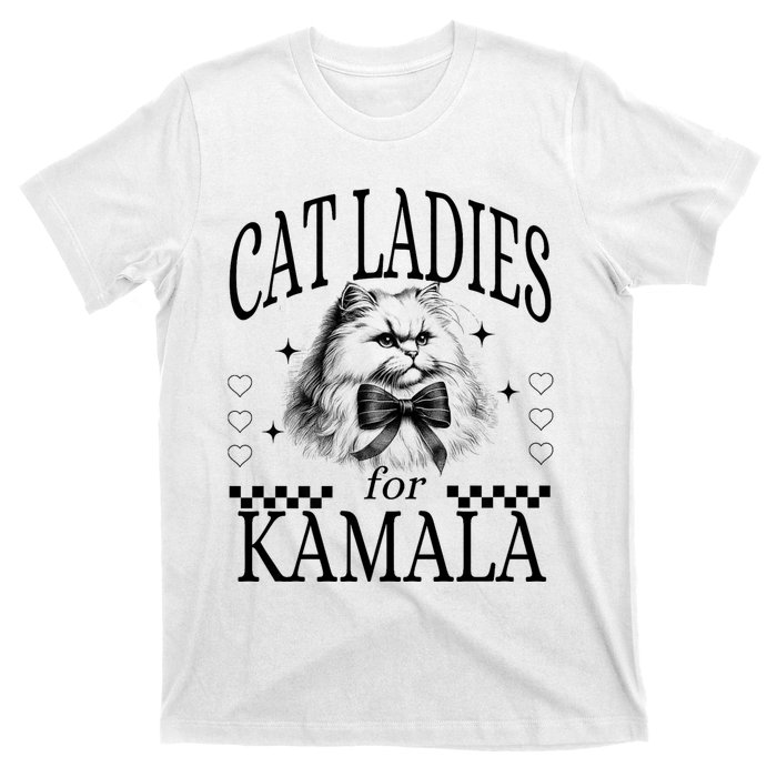 Childless Cat Lady Cat Ladies For Kamala T-Shirt