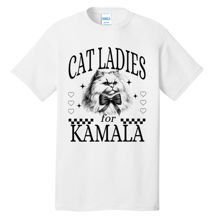 Childless Cat Lady Cat Ladies For Kamala Tall T-Shirt