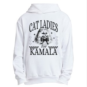 Childless Cat Lady Cat Ladies For Kamala Urban Pullover Hoodie