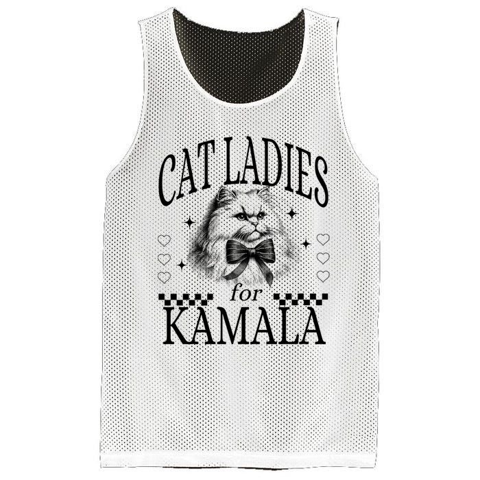 Childless Cat Lady Cat Ladies For Kamala Mesh Reversible Basketball Jersey Tank