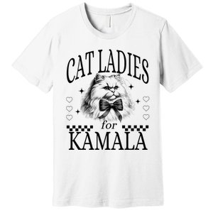 Childless Cat Lady Cat Ladies For Kamala Premium T-Shirt