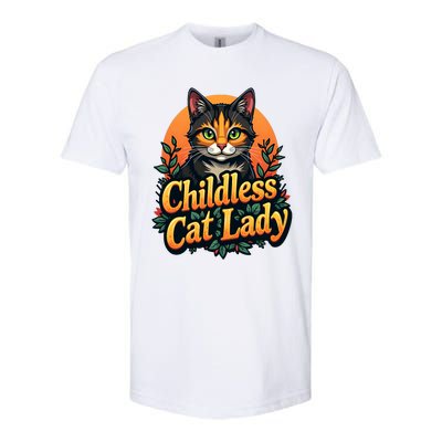 Childless Cat Lady Funny Cat Lover Softstyle® CVC T-Shirt