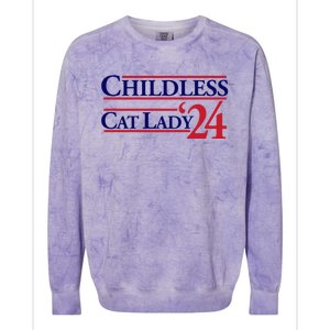 Childless Cat Lady Colorblast Crewneck Sweatshirt