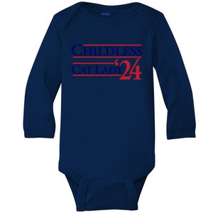 Childless Cat Lady Baby Long Sleeve Bodysuit