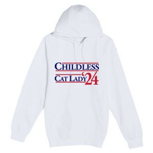 Childless Cat Lady Premium Pullover Hoodie