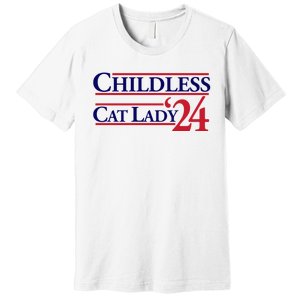 Childless Cat Lady Premium T-Shirt