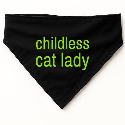 Childless Cat Lady Funny Vote 2024 USA-Made Doggie Bandana