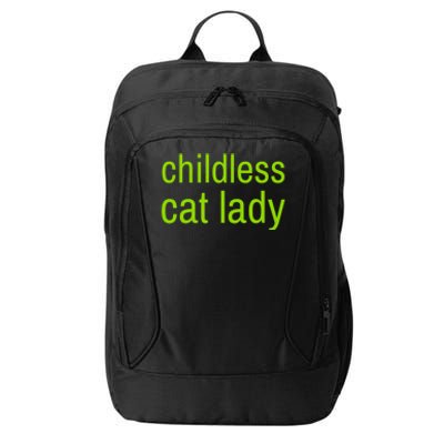 Childless Cat Lady Funny Vote 2024 City Backpack