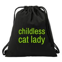 Childless Cat Lady Funny Vote 2024 Drawstring Bag