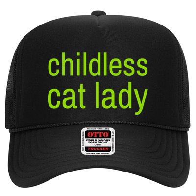 Childless Cat Lady Funny Vote 2024 Trucker Hat