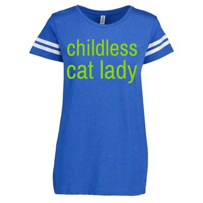 Childless Cat Lady Funny Vote 2024 Enza Ladies Jersey Football T-Shirt