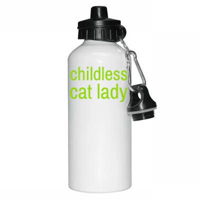 Childless Cat Lady Funny Vote 2024 Aluminum Water Bottle