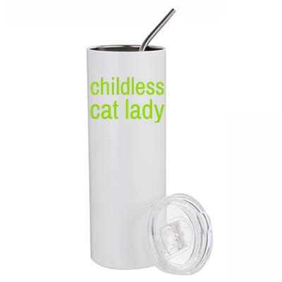 Childless Cat Lady Funny Vote 2024 Stainless Steel Tumbler