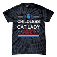 Childless Cat Lady 2024 Tie-Dye T-Shirt