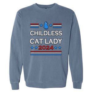 Childless Cat Lady 2024 Garment-Dyed Sweatshirt