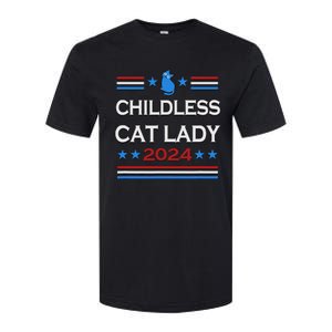 Childless Cat Lady 2024 Softstyle CVC T-Shirt