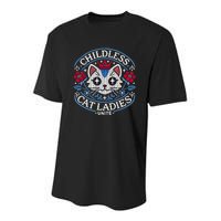 Childless Cat Ladies Unite Cute Vintage Top Hilarious Election 2024 Apparel Youth Performance Sprint T-Shirt