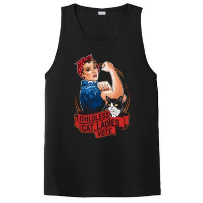 Childless Cat Ladies Vote Rosie The Riveter PosiCharge Competitor Tank