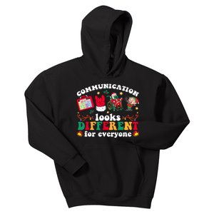 Christmas Communication Looks Different For Everyone Slp Kids Hoodie