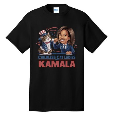 Childless Cat Ladies For Kamala Tall T-Shirt