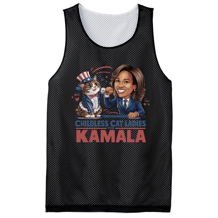 Childless Cat Ladies For Kamala Mesh Reversible Basketball Jersey Tank