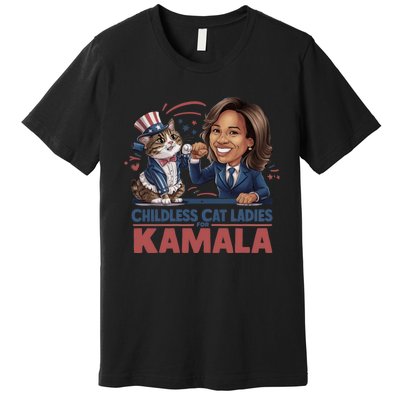 Childless Cat Ladies For Kamala Premium T-Shirt