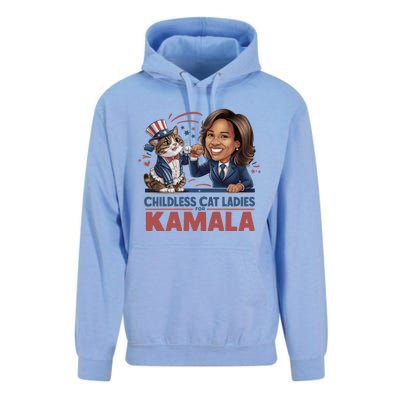 Childless Cat Ladies For Kamala Unisex Surf Hoodie