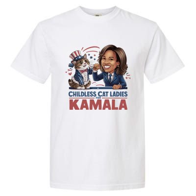 Childless Cat Ladies For Kamala Garment-Dyed Heavyweight T-Shirt