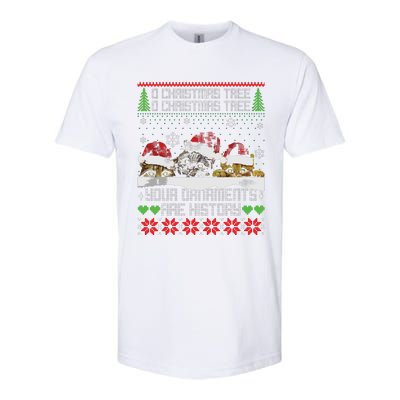 Christmas Cat Lover Holiday Xmas Gift Ugly Sweater Softstyle® CVC T-Shirt