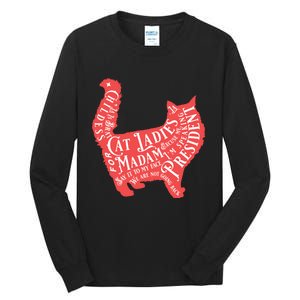 Childless Cat Ladies For Madam President Quotes 2024 Tall Long Sleeve T-Shirt