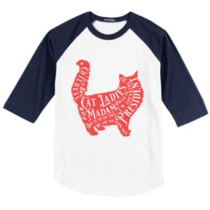 Childless Cat Ladies For Madam President Quotes 2024 Baseball Sleeve Shirt