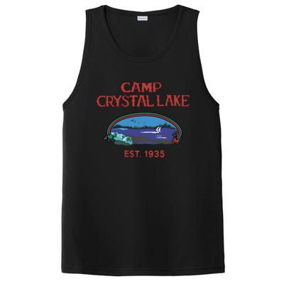 Camp Crystal Lake Est 1935 Halloween Horror Movie Scary PosiCharge Competitor Tank