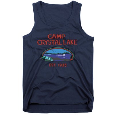 Camp Crystal Lake Est 1935 Halloween Horror Movie Scary Tank Top