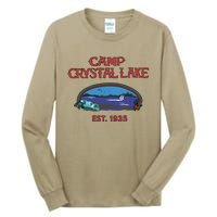 Camp Crystal Lake Est 1935 Halloween Horror Movie Scary Tall Long Sleeve T-Shirt