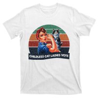 Childless Cat Ladies Vote Rosie The Riveter Vintage T-Shirt