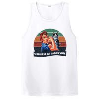 Childless Cat Ladies Vote Rosie The Riveter Vintage PosiCharge Competitor Tank