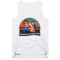 Childless Cat Ladies Vote Rosie The Riveter Vintage Tank Top