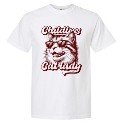 Childless Cat Lady Funny Cat Saying Premium Garment-Dyed Heavyweight T-Shirt