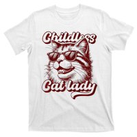 Childless Cat Lady Funny Cat Saying Premium T-Shirt