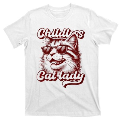 Childless Cat Lady Funny Cat Saying Premium T-Shirt