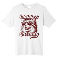 Childless Cat Lady Funny Cat Saying Premium Tall Fusion ChromaSoft Performance T-Shirt