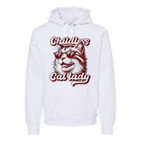 Childless Cat Lady Funny Cat Saying Premium Premium Hoodie