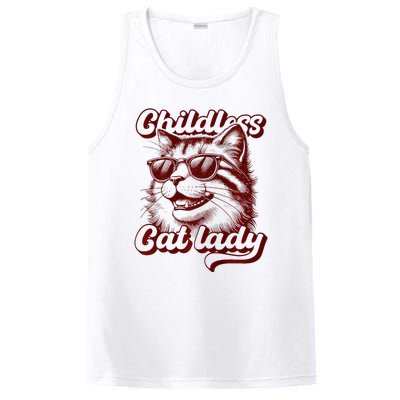 Childless Cat Lady Funny Cat Saying Premium PosiCharge Competitor Tank