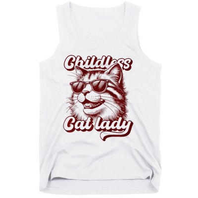 Childless Cat Lady Funny Cat Saying Premium Tank Top