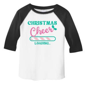 Christmas Cheer Loading Holiday Apparel Retro Pink And Green Gift Toddler Fine Jersey T-Shirt