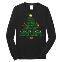 Christian Christmas Lover Bible Names of Jesus Tree Long Sleeve Shirt