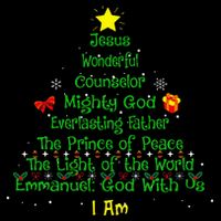Christian Christmas Lover Bible Names of Jesus Tree Flat Bill Trucker Hat