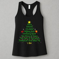 Christian Christmas Lover Bible Names of Jesus Tree Womens Tank Top